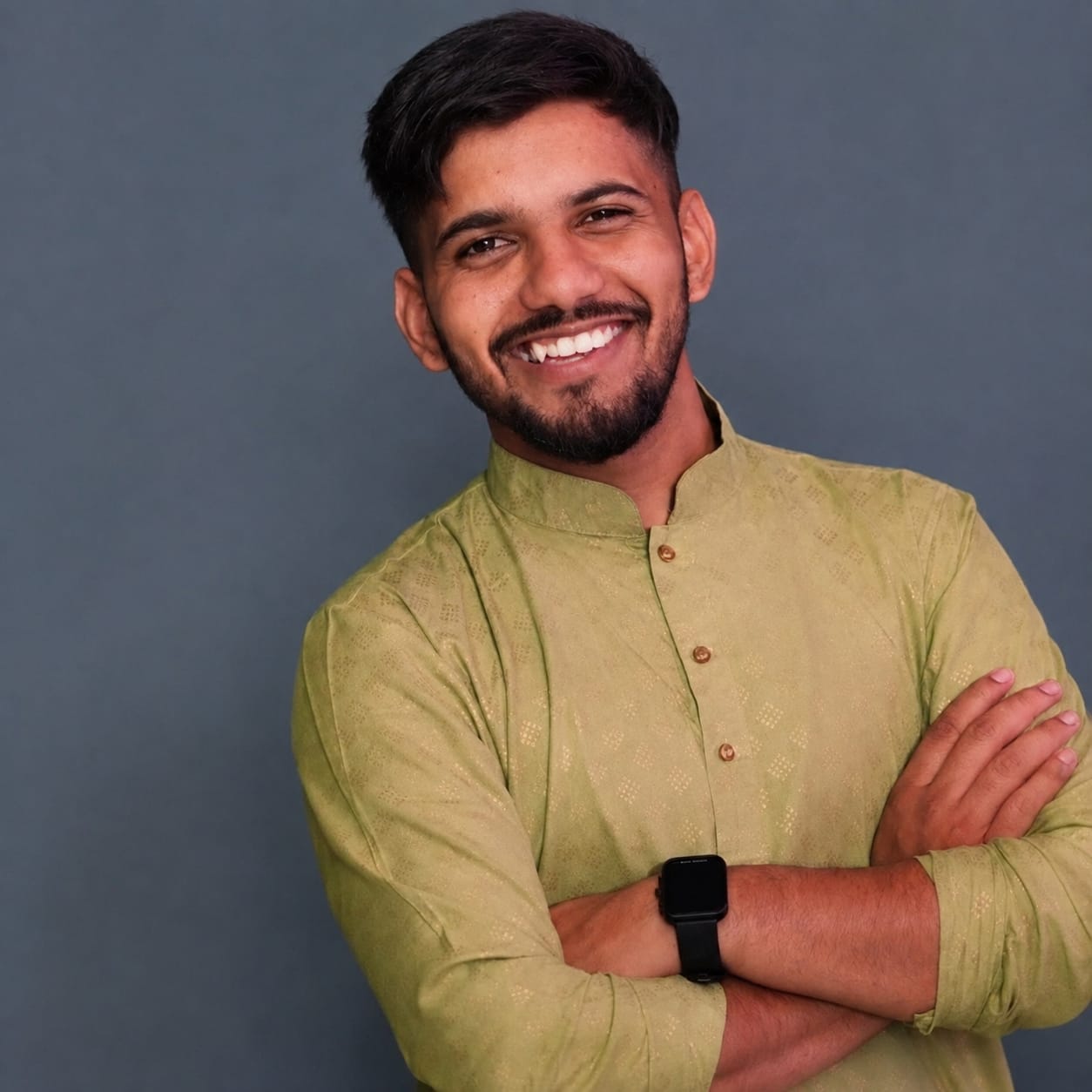 Vivek Kumar smiling